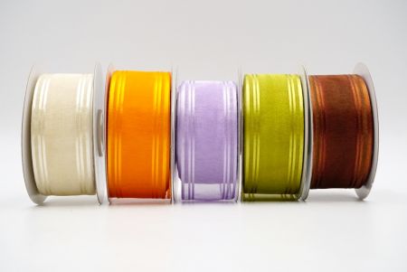 Sheer and Line Satin Design Ribbon - Sheer and Line Satin Design Ribbon